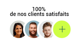 100% de nos clients satisfaits